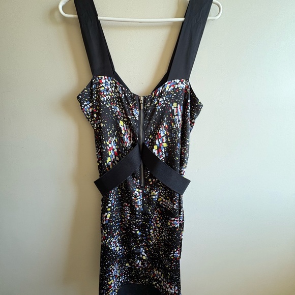 BCBGeneration Ruffle Front Midi Dress - Picture 3 of 7